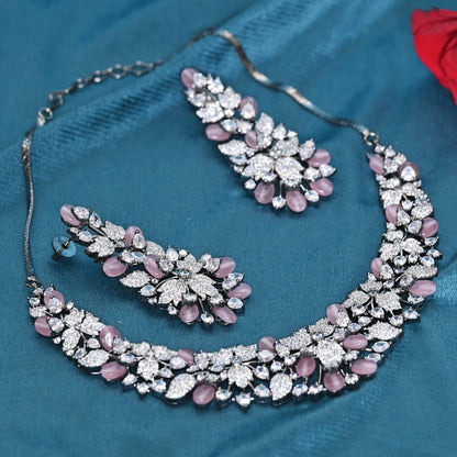 Elegant Zircon Bridal Necklace Set