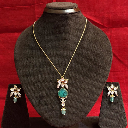 Ethereal Polki Bridal Necklace Set
