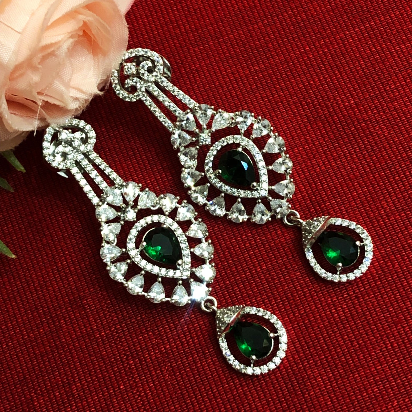 Majestic Zircon Bridal Necklace Set