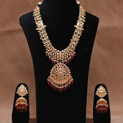 Ratanjali Temple Jadau Necklace Set
