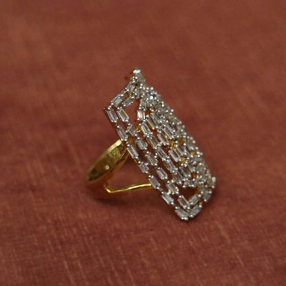 Geometric Zircon Statement Ring