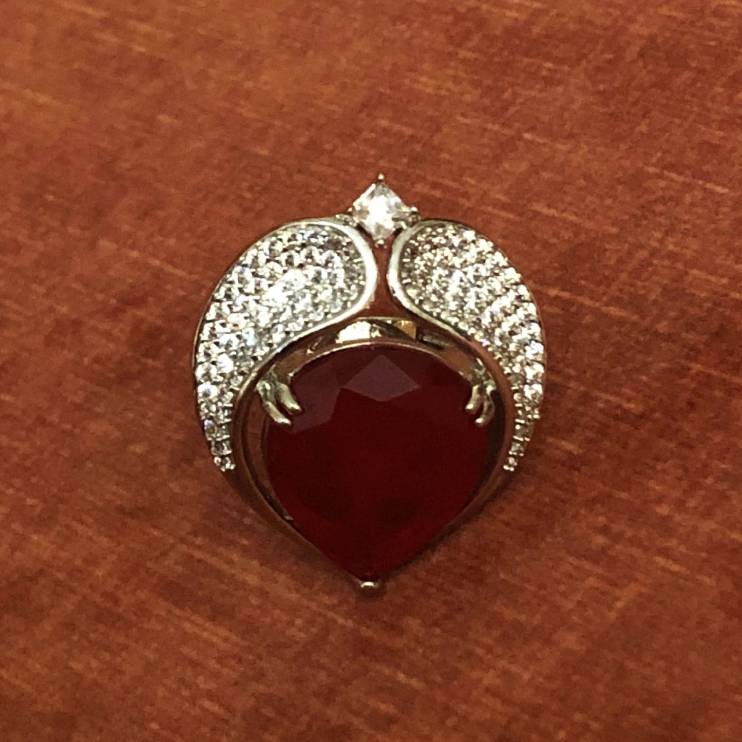 Bold Zircon & Pave Abstract Ring